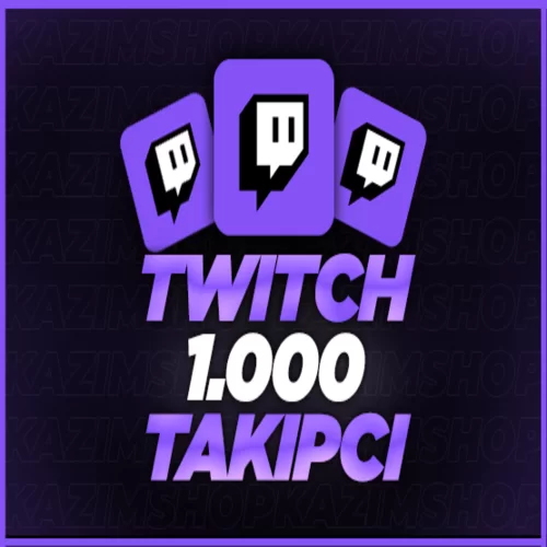  ⭐GARANTİLİ TWİTCH 1.000 TAKİPÇİ⭐